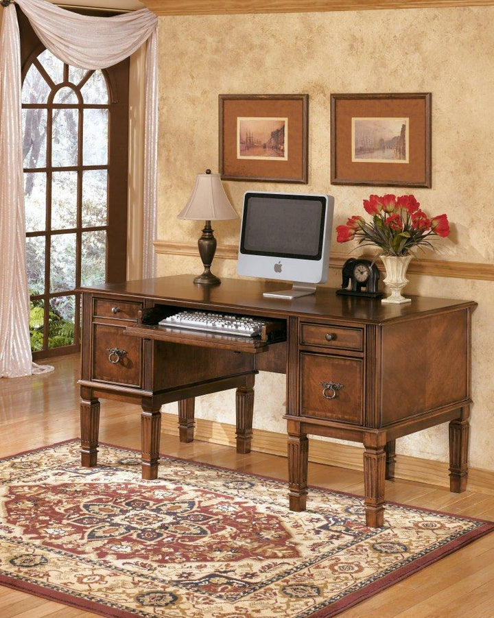 ASHLEY FURNITURE PKG008040 Home Office Desk With Chair and Storage