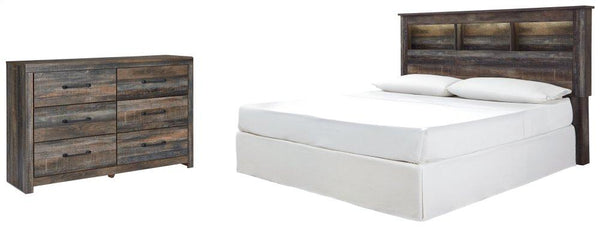 ASHLEY FURNITURE PKG003146 King/california King Bookcase Headboard With Dresser
