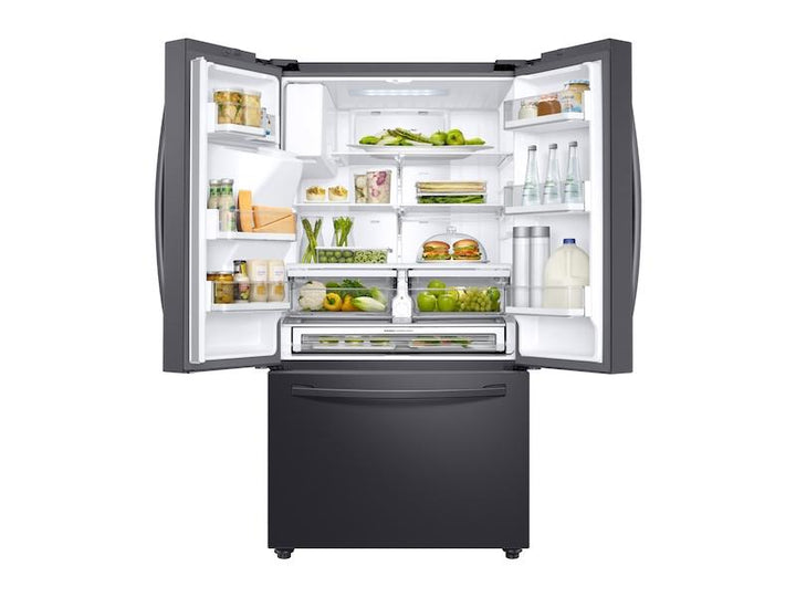 SAMSUNG RF28R6201SG 28 cu. ft. 3-Door French Door, Full Depth Refrigerator with CoolSelect Pantry TM in Black Stainless Steel