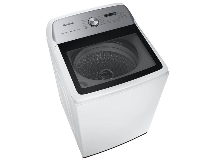 SAMSUNG WA51A5505AW 5.1 cu. ft. Smart Top Load Washer with ActiveWave TM Agitator and Super Speed Wash in White