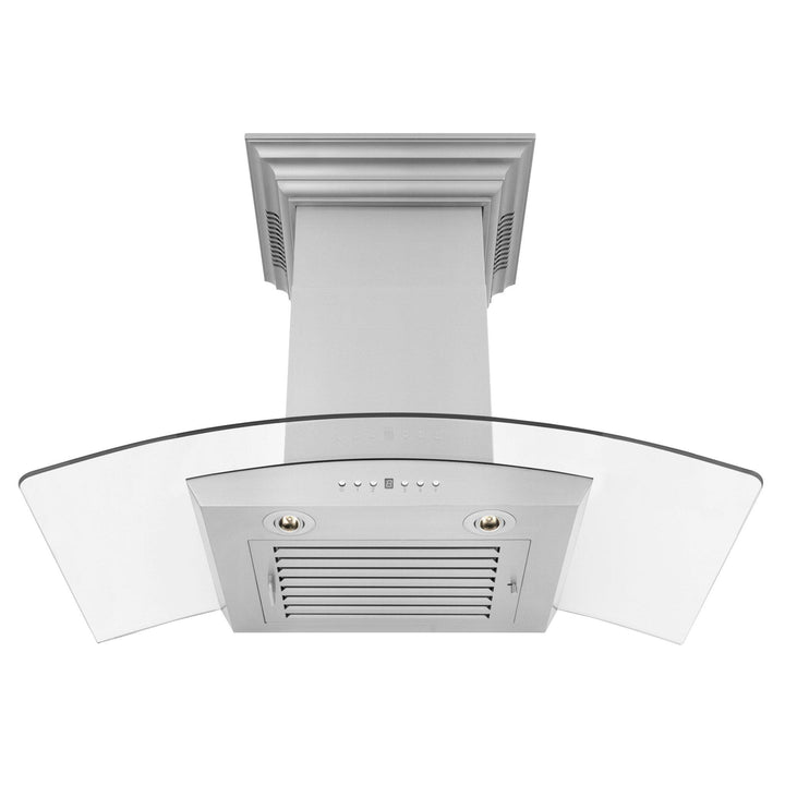 ZLINE KITCHEN AND BATH KZCRNBT30 ZLINE Wall Mount Range Hood in Stainless Steel with Built-in CrownSound R Bluetooth Speakers Size: 30 inch