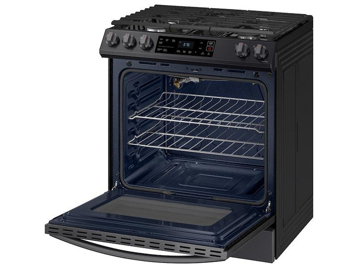 SAMSUNG NX60T8111SG 6.0 cu. ft. Smart Slide-in Gas Range in Black Stainless Steel