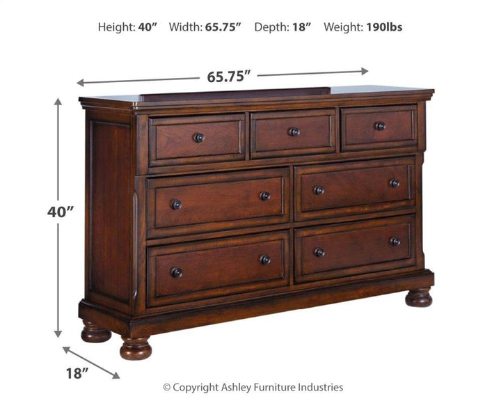 ASHLEY FURNITURE PKG006280 California King Sleigh Bed With Dresser