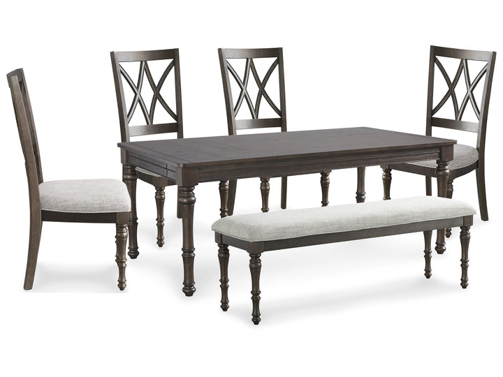 ASHLEY FURNITURE PKG013319 Dining Table and 4 Chairs and Bench