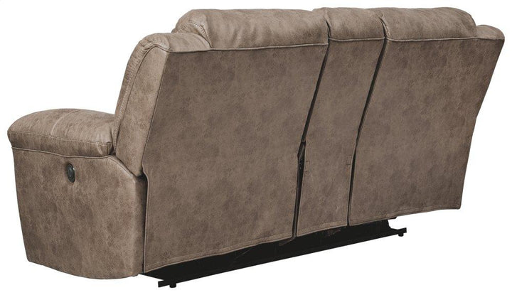 ASHLEY FURNITURE 3990596 Stoneland Power Reclining Loveseat With Console