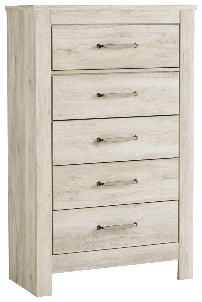 ASHLEY FURNITURE PKG004650 King Panel Headboard With Mirrored Dresser and Chest