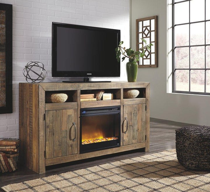 ASHLEY FURNITURE W775W1 Sommerford 62" TV Stand With Electric Fireplace