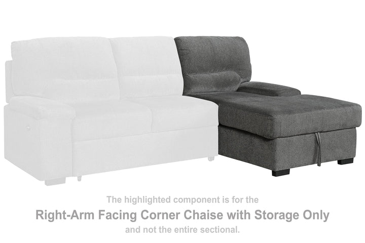 ASHLEY FURNITURE 7460517 Yantis Right-arm Facing Corner Chaise With Storage