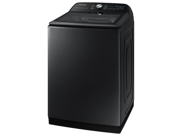 SAMSUNG WA52A5500AV 5.2 cu. ft. Large Capacity Smart Top Load Washer with Super Speed Wash in Brushed Black