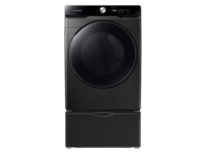 SAMSUNG DVG45A6400V 7.5 cu. ft. Smart Dial Gas Dryer with Super Speed Dry in Brushed Black