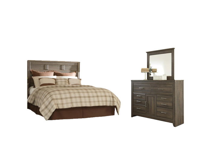 ASHLEY FURNITURE PKG004024 Queen Panel Headboard With Mirrored Dresser