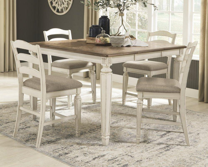 ASHLEY FURNITURE PKG008918 Counter Height Dining Table and 4 Barstools