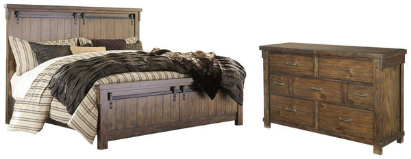 ASHLEY FURNITURE PKG006359 California King Panel Bed With Dresser