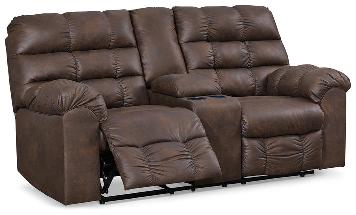 ASHLEY FURNITURE 2840194 Derwin Reclining Loveseat With Console