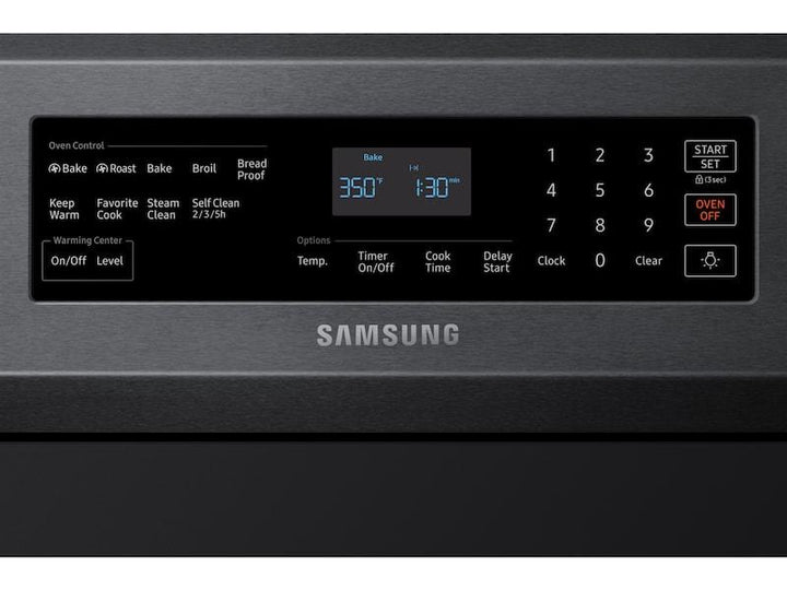 SAMSUNG NE59R6631SG 5.9 cu. ft. Freestanding Electric Range with True Convection in Black Stainless Steel