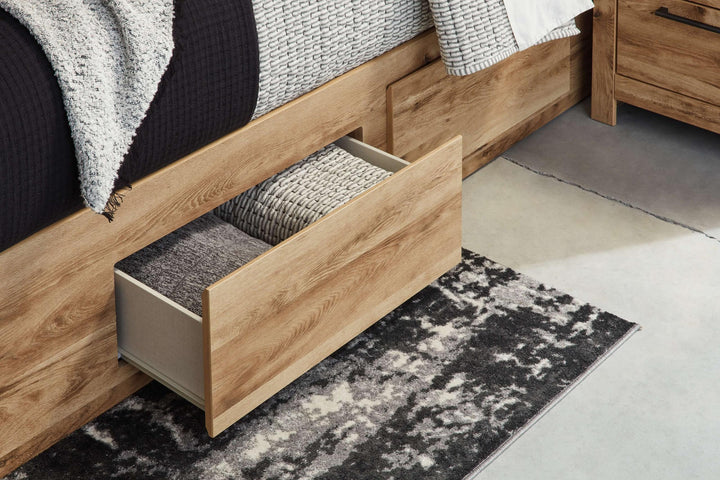 ASHLEY FURNITURE B1050B12 Hyanna King Panel Storage Bed With 1 Under Bed Storage Drawer