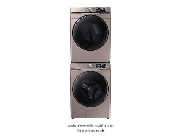 SAMSUNG WF45R6100AC 4.5 cu. ft. Front Load Washer with Steam in Champagne