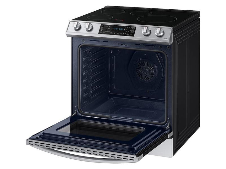 SAMSUNG NE63B8611SS 6.3 cu. ft. Smart Rapid Heat Induction Slide-in Range with Air Fry & Convection+ in Stainless Steel