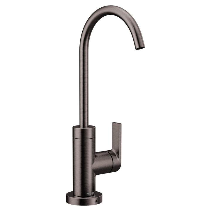 MOEN S5550BLS Nio Black stainless one-handle high arc beverage faucet