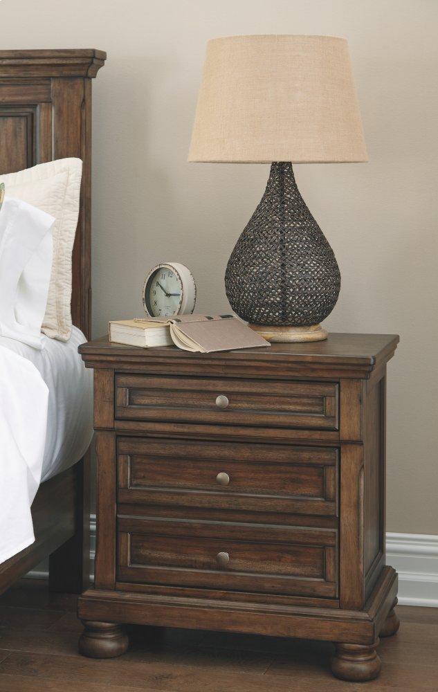 ASHLEY FURNITURE PKG006416 California King Panel Bed With 2 Storage Drawers With Mirrored Dresser and 2 Nightstands