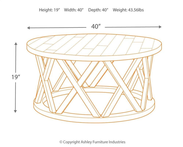 ASHLEY FURNITURE PKG007260 Coffee Table With 2 End Tables