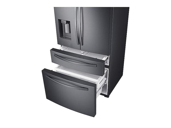 SAMSUNG RF24R7201SG 23 cu. ft. Counter Depth 4-Door French Door Refrigerator with FlexZone TM Drawer in Black Stainless Steel