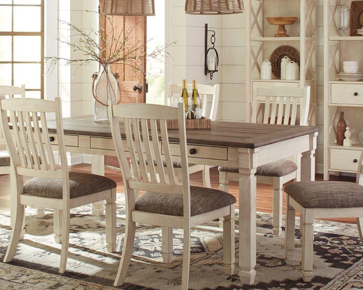 ASHLEY FURNITURE D647D1 Bolanburg Dining Table With 4 Chairs