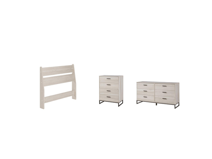 ASHLEY FURNITURE PKG009058 Twin Platform Bed With Dresser and Chest