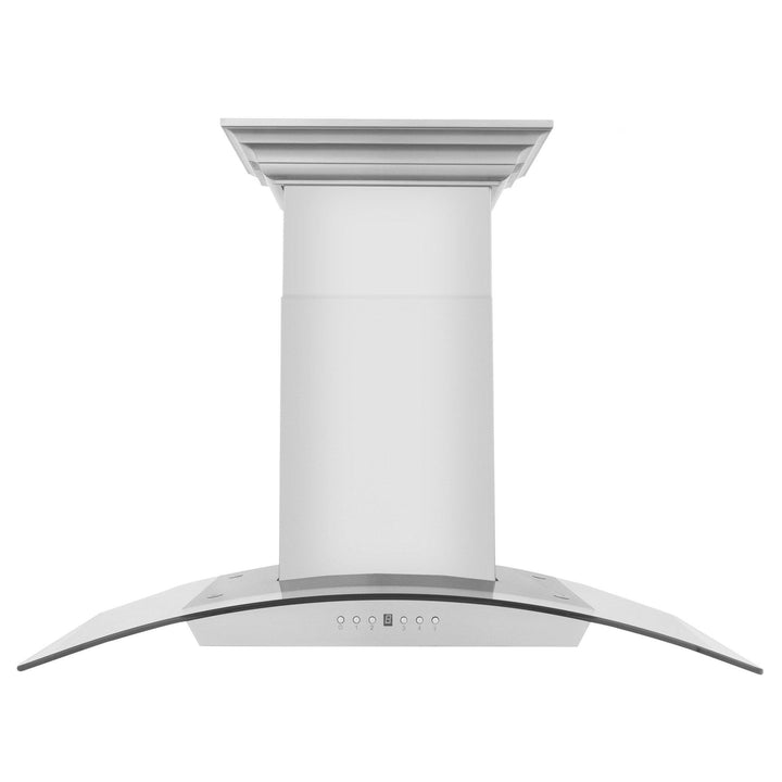 ZLINE KITCHEN AND BATH KZCRNBT30 ZLINE Wall Mount Range Hood in Stainless Steel with Built-in CrownSound R Bluetooth Speakers Size: 30 inch