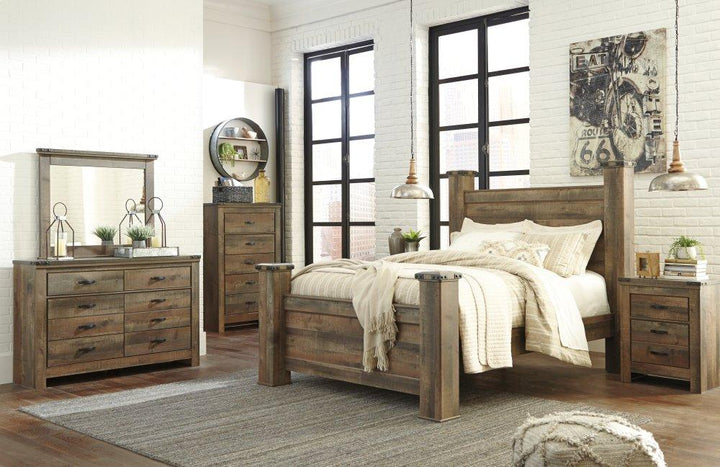 ASHLEY FURNITURE B446B40 Trinell Queen Poster Bed