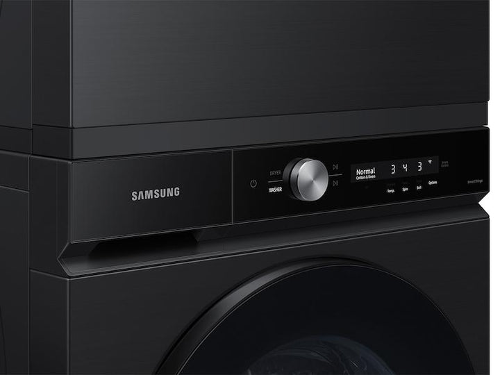 SAMSUNG WF53BB8700AVUS Bespoke 5.3 cu. ft. Ultra Capacity Front Load Washer with Super Speed Wash and AI Smart Dial in Brushed Black