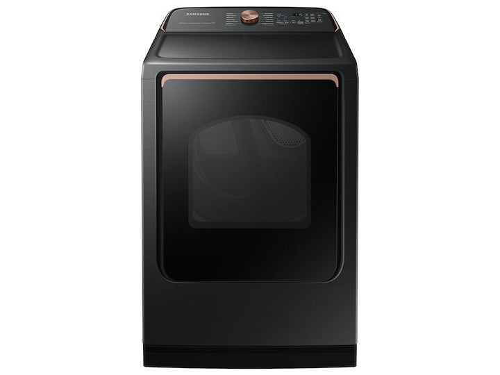 SAMSUNG DVG55A7700V 7.4 cu. ft. Smart Gas Dryer with Steam Sanitize+ in Brushed Black