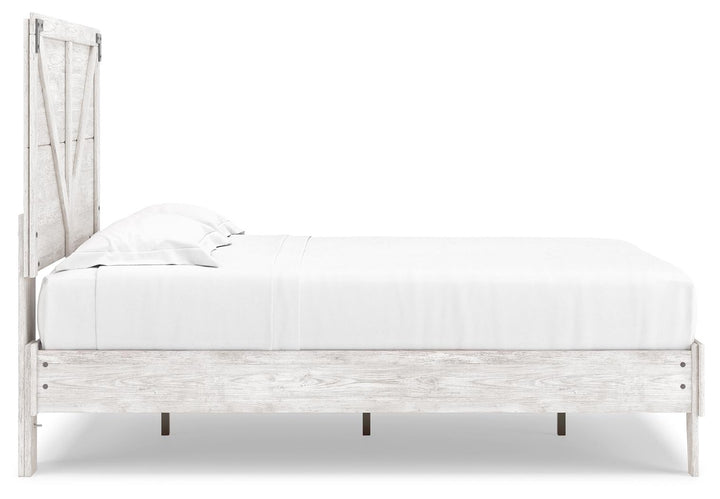 ASHLEY FURNITURE EB4121B2 Shawburn Full Crossbuck Panel Platform Bed