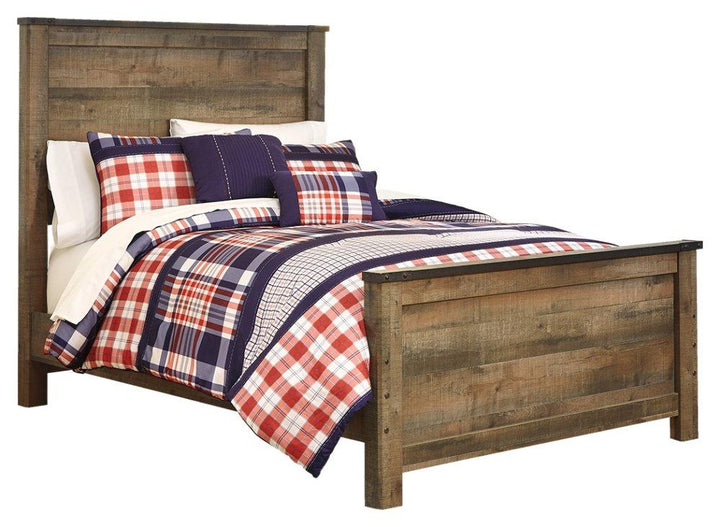 ASHLEY FURNITURE B446B5 Trinell Full Panel Bed With Mirrored Dresser