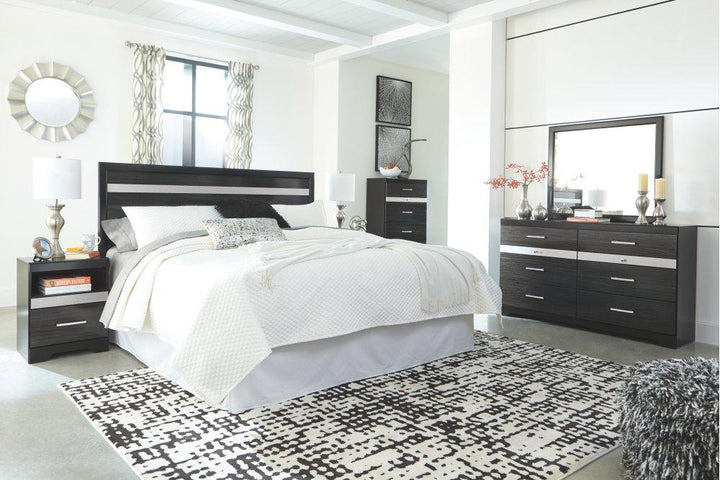 ASHLEY FURNITURE PKG007634 Queen/full Panel Headboard With Mirrored Dresser, Chest and 2 Nightstands
