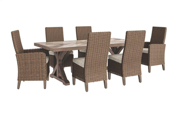 ASHLEY FURNITURE PKG000298 Outdoor Dining Table and 6 Chairs