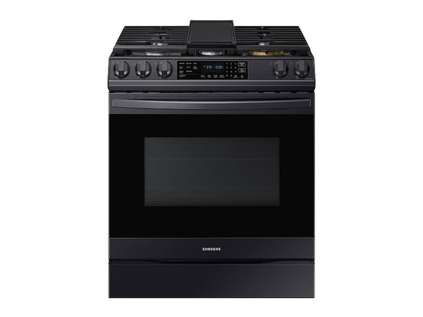 SAMSUNG NX60T8511SG 6.0 cu ft. Smart Slide-in Gas Range with Air Fry in Black Stainless Steel