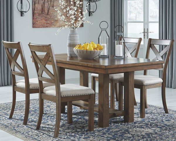 ASHLEY FURNITURE D631D5 Moriville Dining Table and 4 Chairs