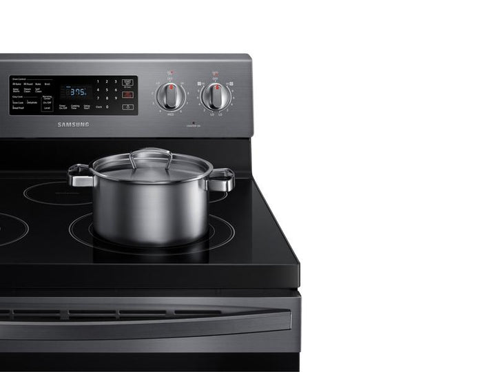 SAMSUNG NE59R4321SG 5.9 cu. ft. Freestanding Electric Range with Convection in Black Stainless Steel