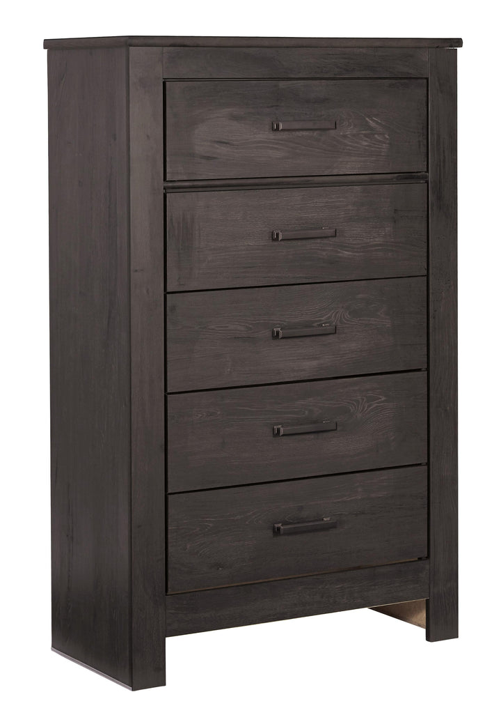 ASHLEY FURNITURE PKG004009 Queen Panel Bed With Mirrored Dresser, Chest and Nightstand