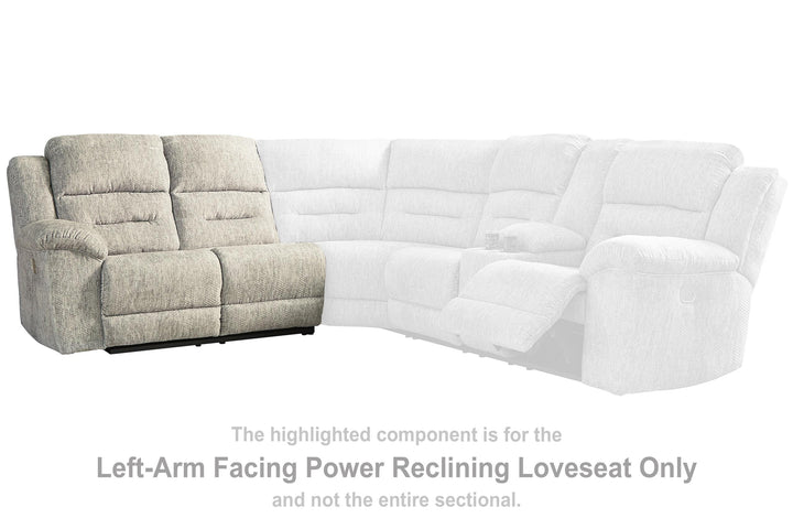 ASHLEY FURNITURE 5180263 Family Den Left-arm Facing Power Reclining Loveseat