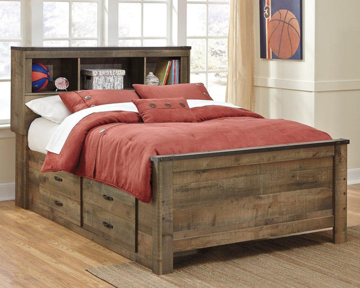 ASHLEY FURNITURE PKG005039 Full Panel Bed With 2 Storage Drawers With Dresser