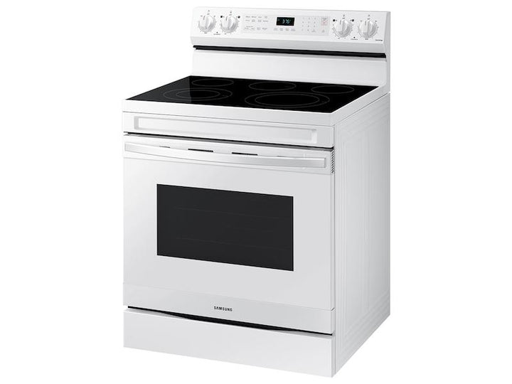 SAMSUNG NE63A6511SW 6.3 cu. ft. Smart Freestanding Electric Range with No-Preheat Air Fry & Convection in White