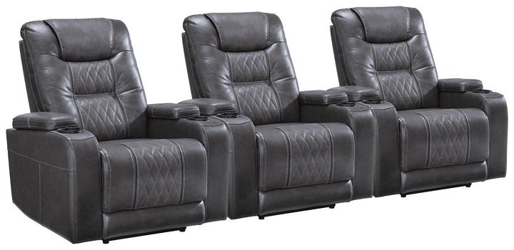 ASHLEY FURNITURE PKG010446 3-piece Home Theater Seating