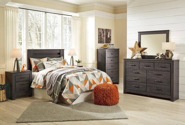 ASHLEY FURNITURE PKG004000 Full Panel Headboard With Mirrored Dresser