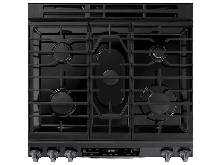 SAMSUNG NX60T8111SG 6.0 cu. ft. Smart Slide-in Gas Range in Black Stainless Steel