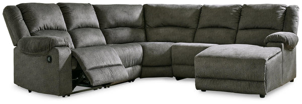 ASHLEY FURNITURE 30402S10 Benlocke 5-piece Reclining Sectional With Chaise