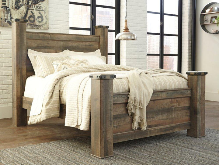 ASHLEY FURNITURE B446B40 Trinell Queen Poster Bed