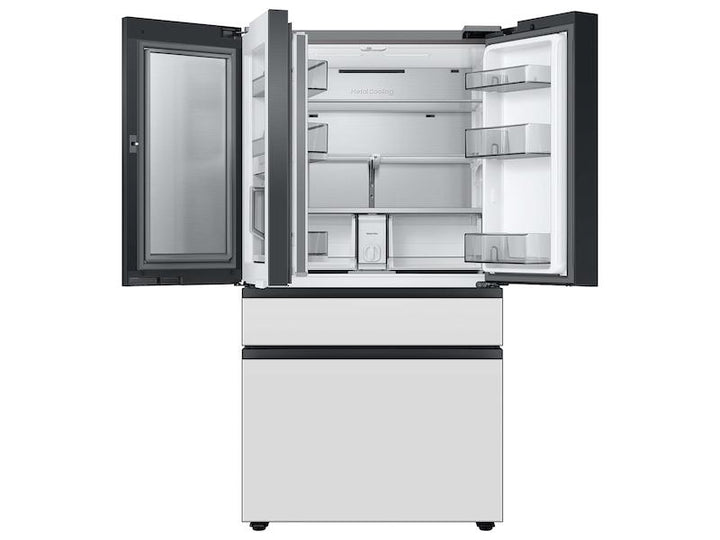 SAMSUNG RF23BB860012AA Bespoke 4-Door French Door Refrigerator 23 cu. ft. with Beverage Center TM in White Glass