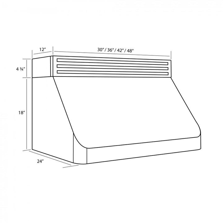 ZLINE KITCHEN AND BATH RK52030 ZLINE Recirculating Under Cabinet Range Hood in Stainless Steel Size: 30 Inch